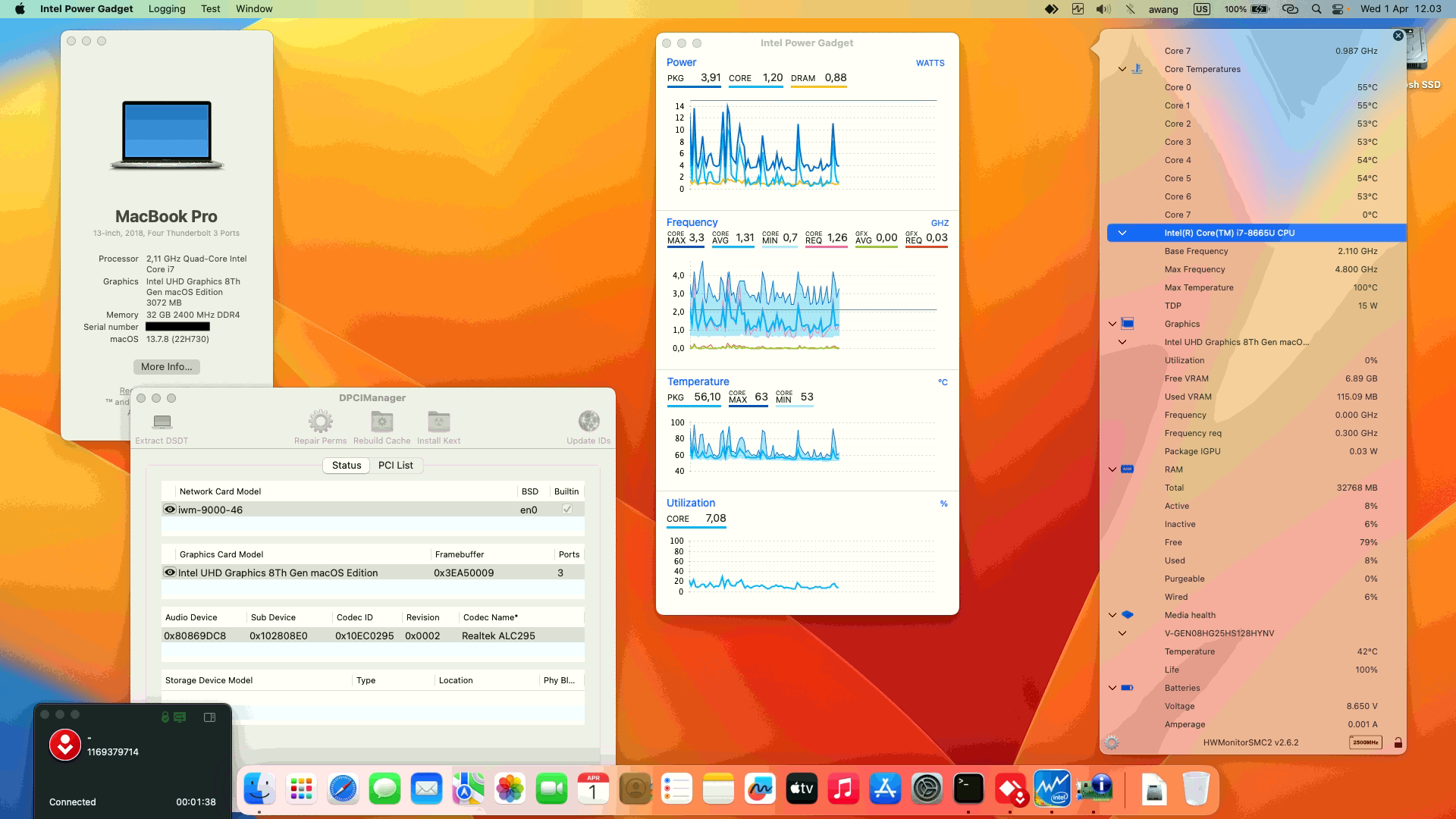 Success Guide: Install macOS Ventura 13.7.8 Build 22H730 on Dell Latitude 7300 (OpenCore 1.0.7)